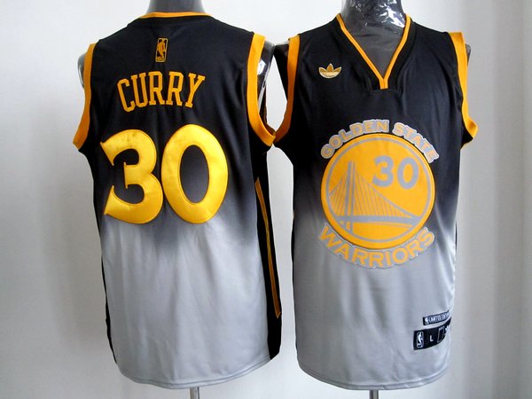  NBA Golden State Warriors 30 Stephen Curry Fadeaway Fashion Swingman Jersey
